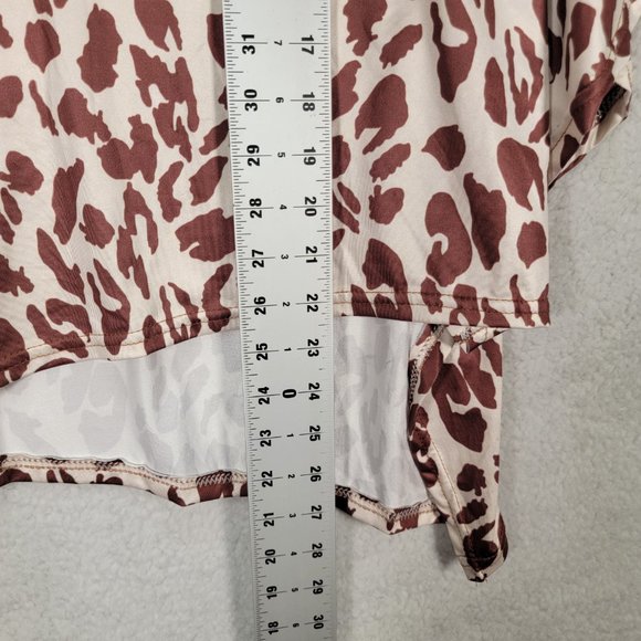 Order Plus Leopard Stretch NEW Pull On Asymmetrical Relaxed Flowy Fairy Skirt - Picture 10 of 16